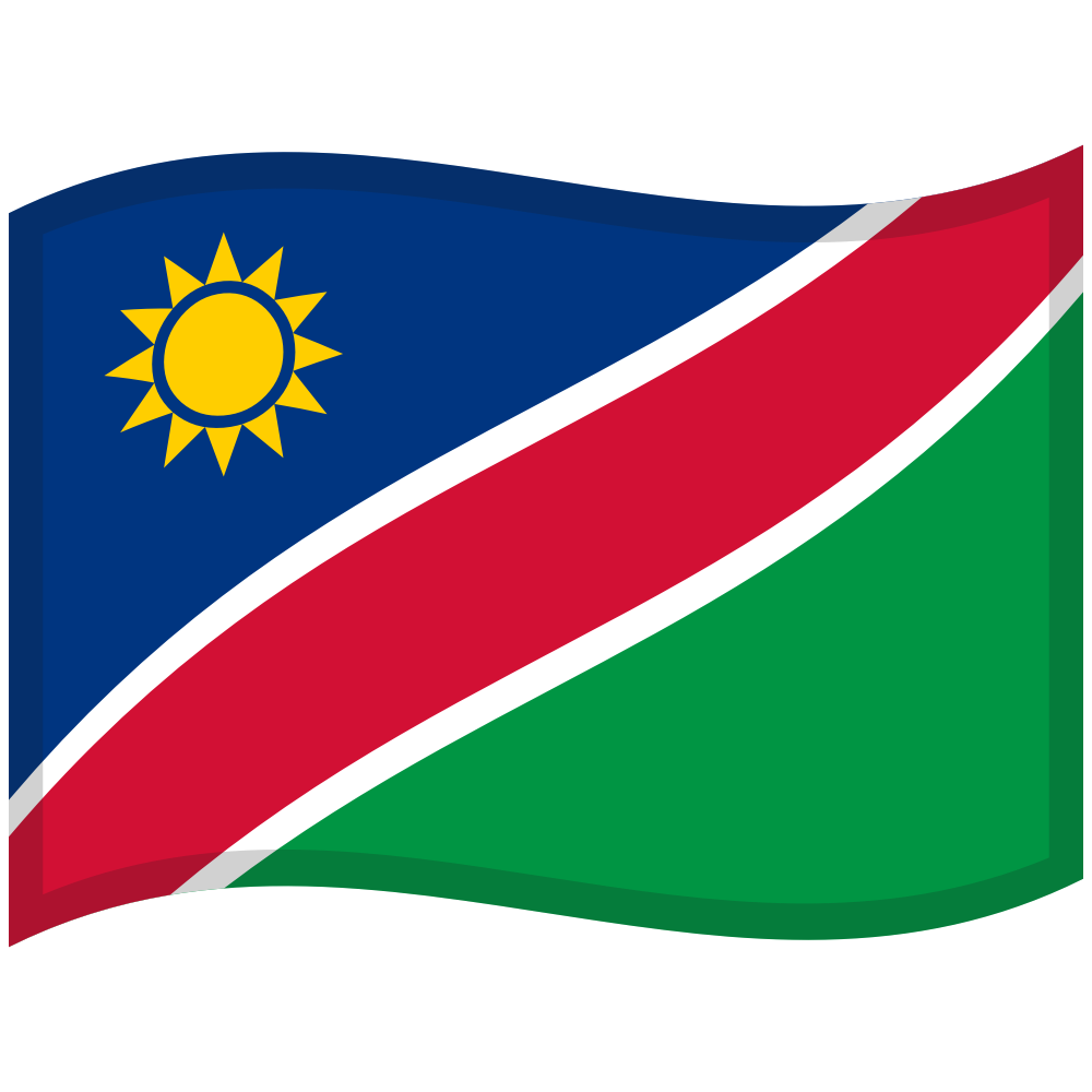 zászló: Namíbia