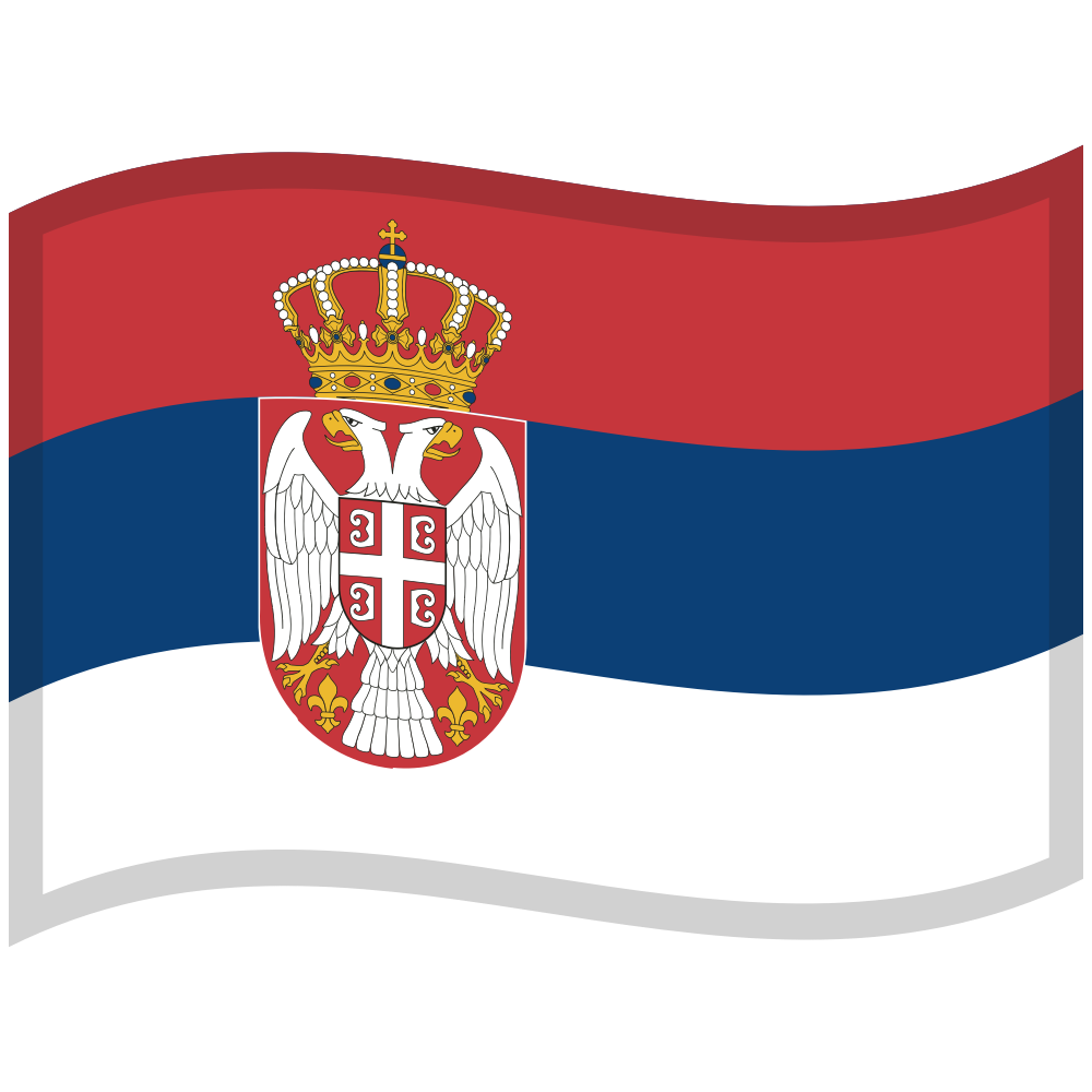 zászló: Szerbia