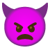 angry face with horns Noto design