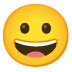 grinning face Noto design