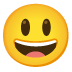 grinning face with big eyes · Noto