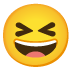 grinning squinting face Noto design