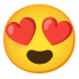 smiling face with heart-eyes · Noto