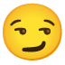 smirking face Noto design