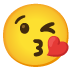 face blowing a kiss · Noto
