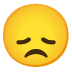 disappointed face Noto design