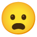 frowning face with open mouth · Noto
