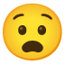 anguished face Noto design