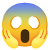 face screaming in fear · Noto