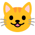 grinning cat Noto design