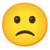 slightly frowning face Noto design