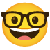 nerd face Noto design