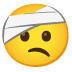 face with head-bandage · Noto