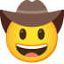 cowboy hat face Noto design