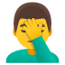 man facepalming · Noto
