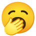 yawning face Noto design