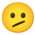 face with diagonal mouth Noto design
