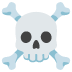skull and crossbones Noto design
