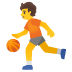 person bouncing ball · Noto
