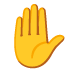 raised hand · Noto